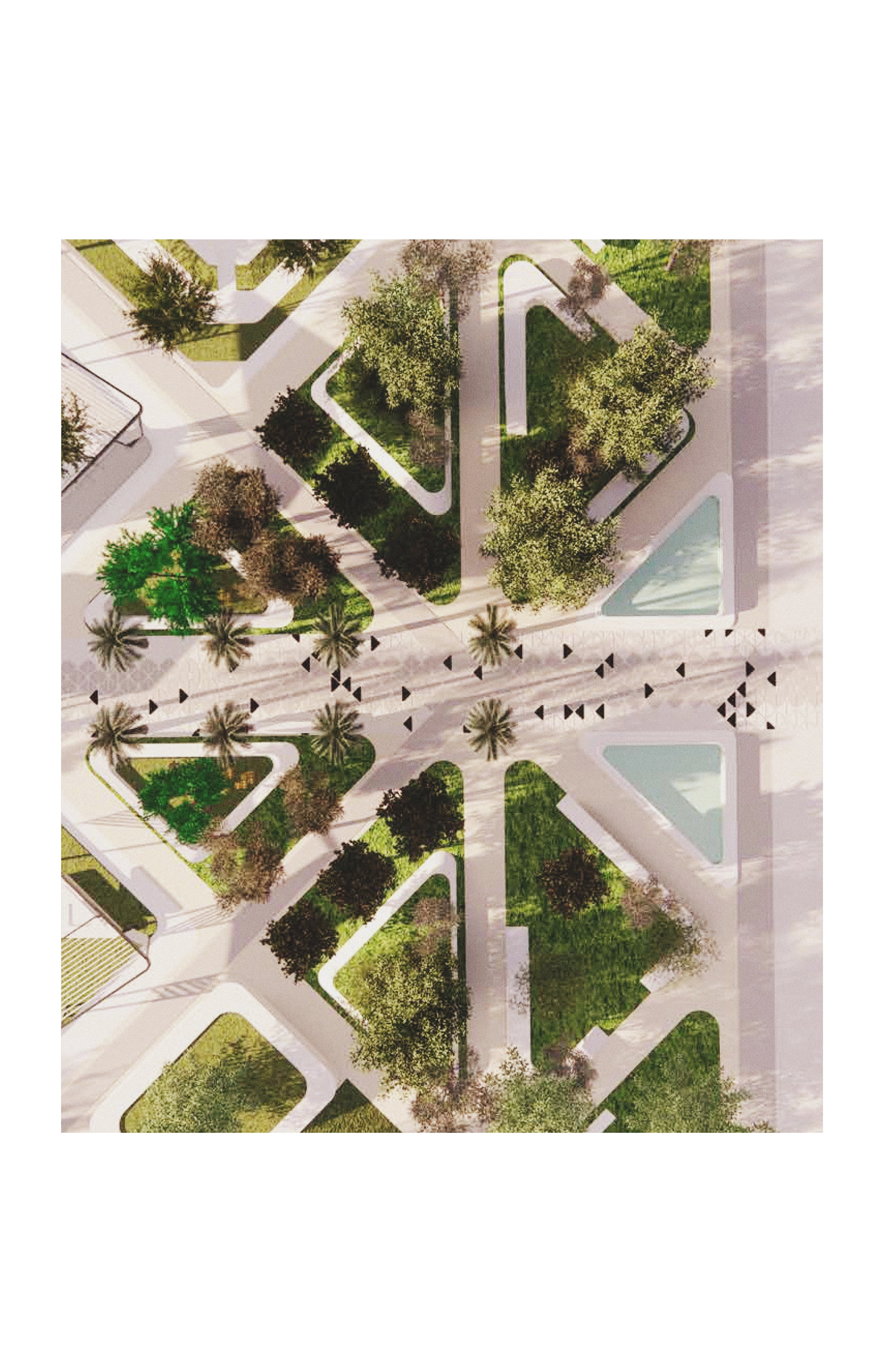 Detail from the campus landscape design