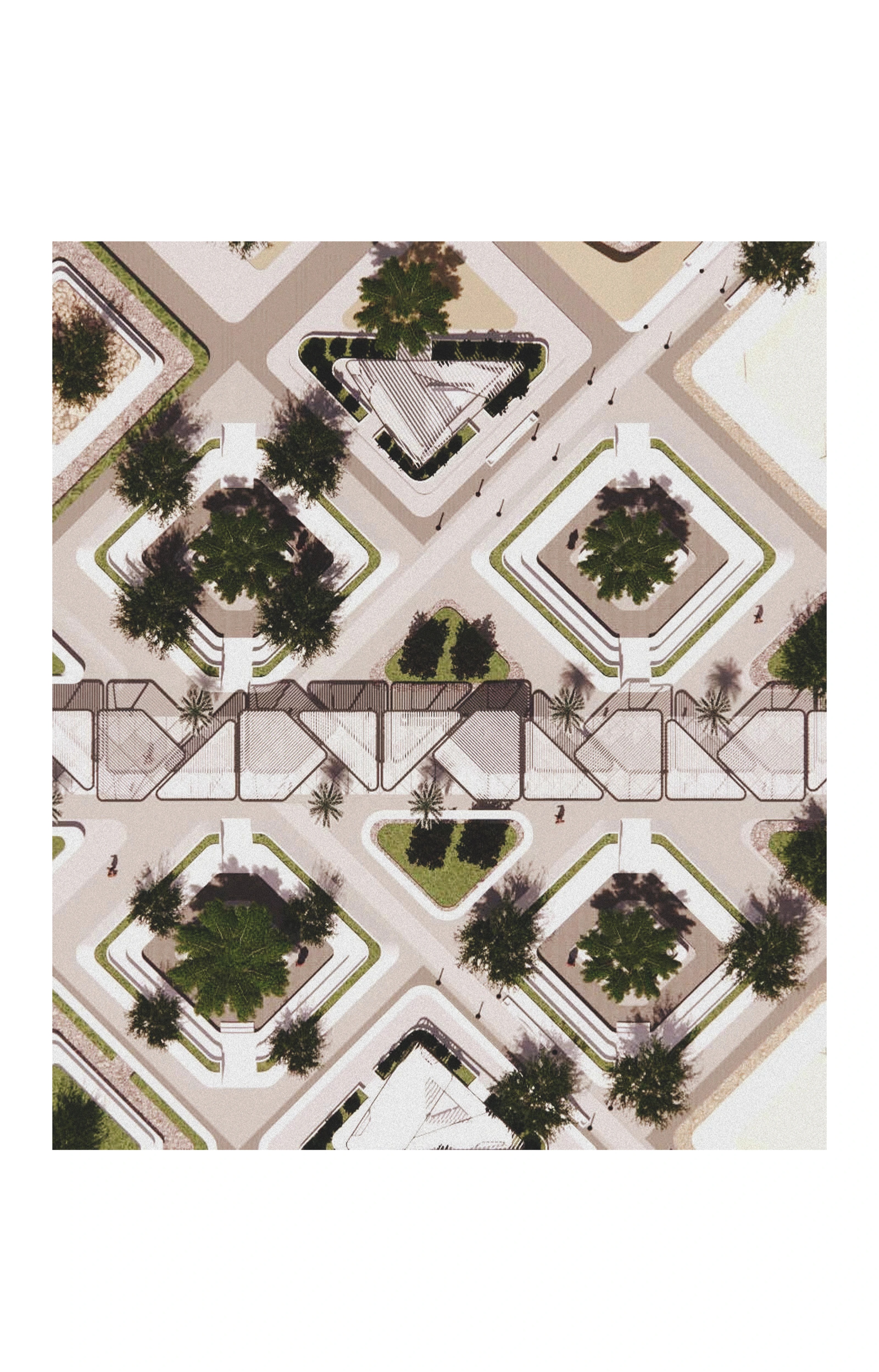Detail from the campus landscape design