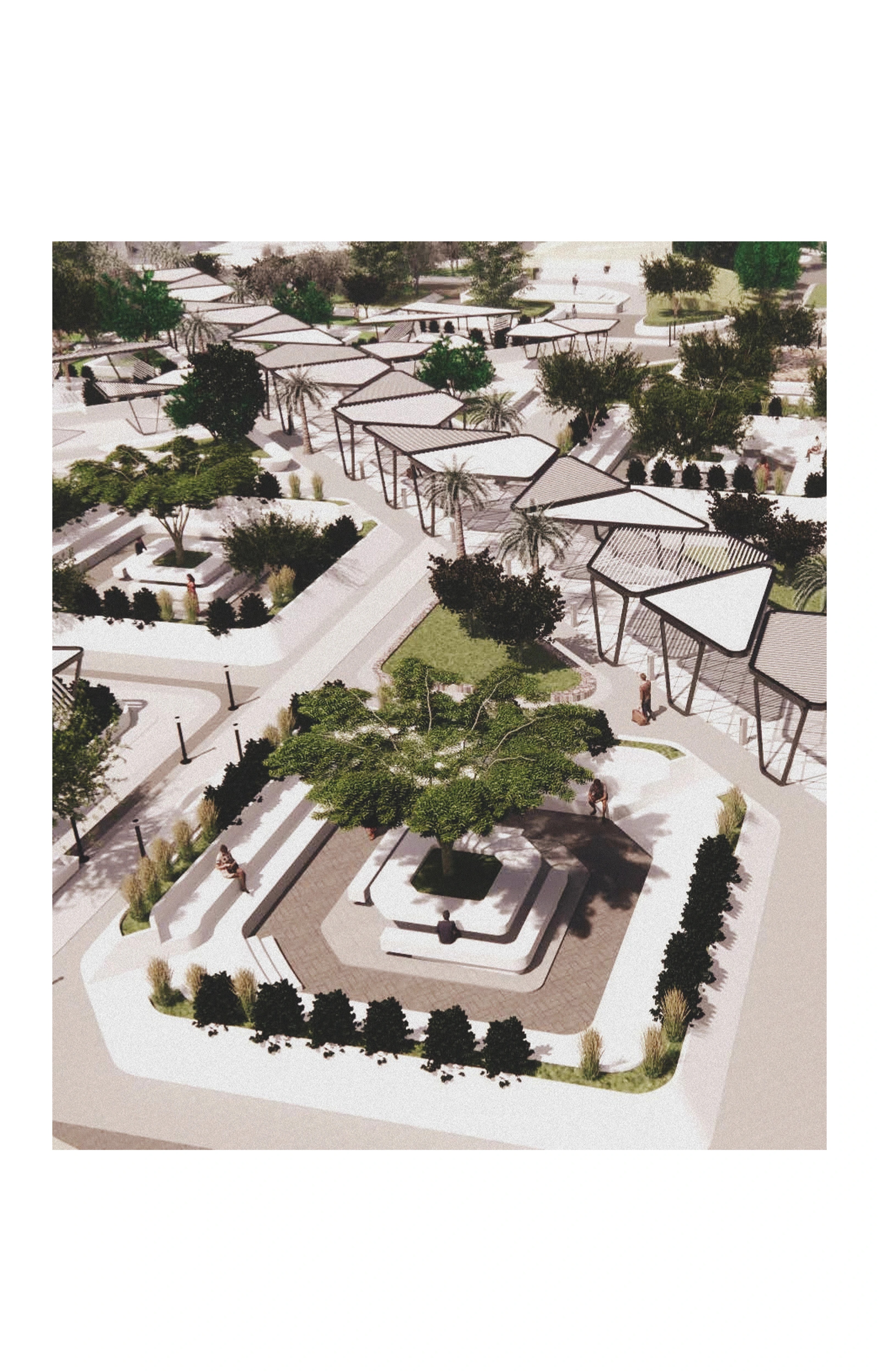 Detail from the campus landscape design