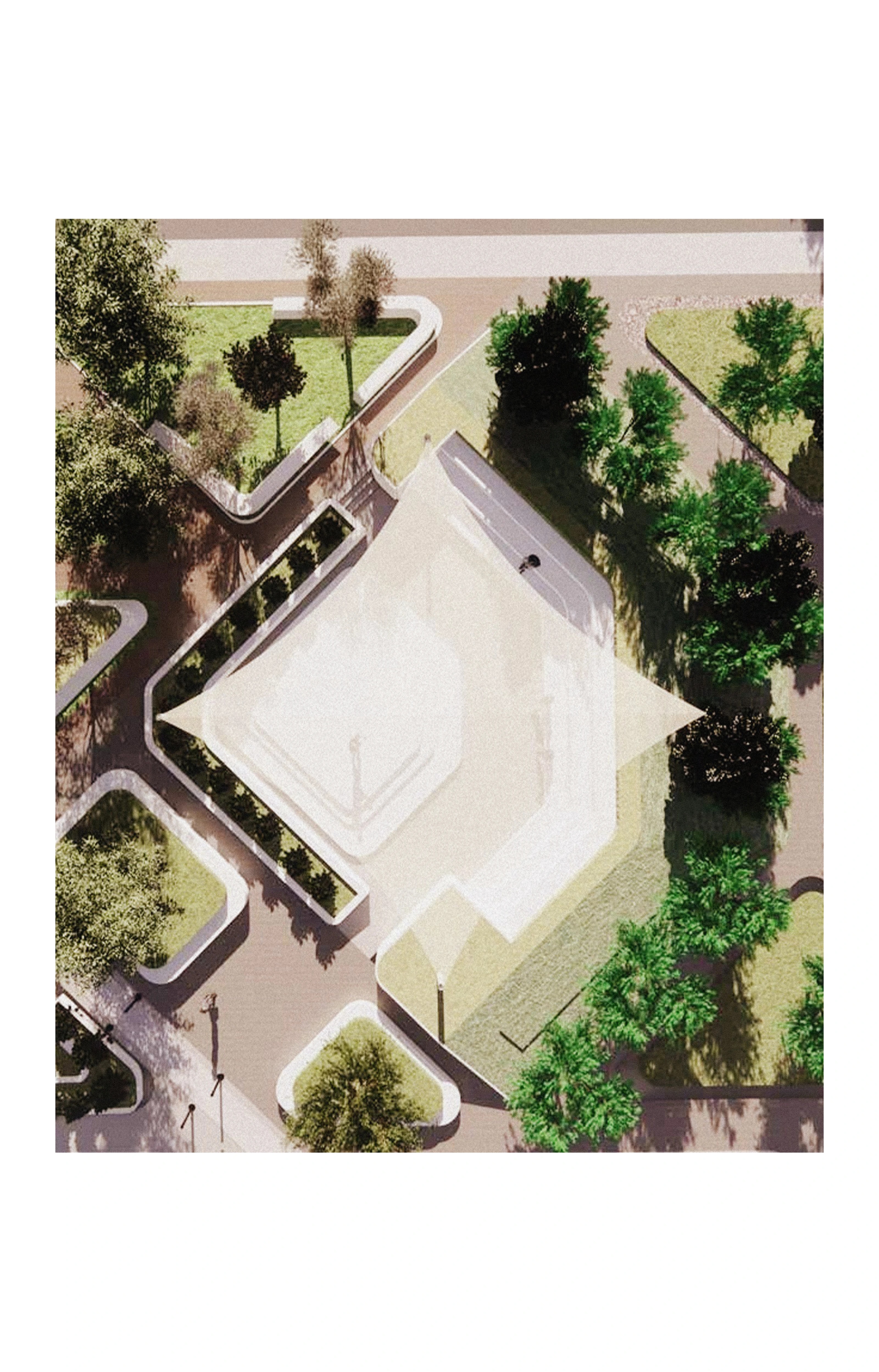 Detail from the campus landscape design
