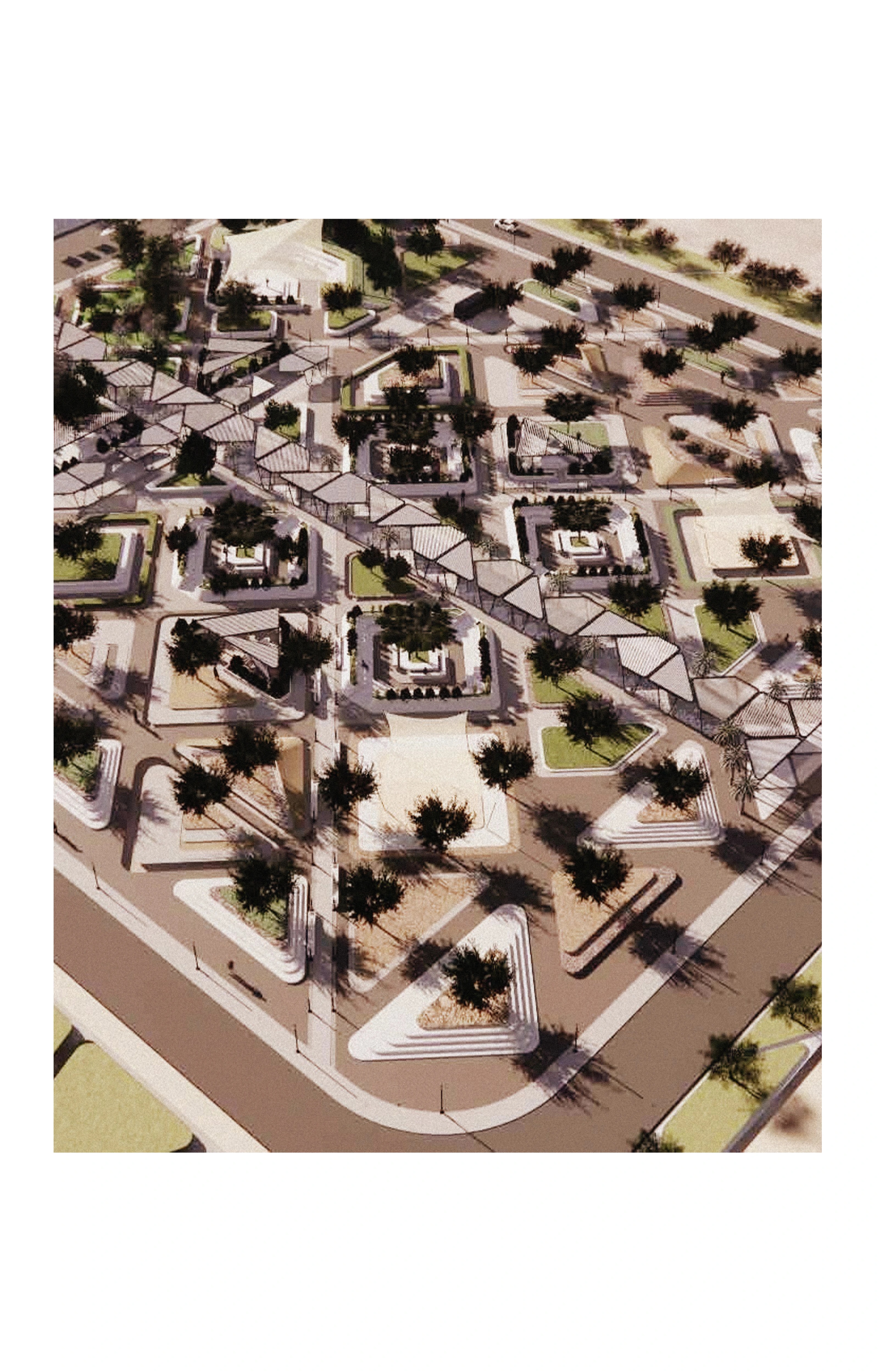 Detail from the campus landscape design