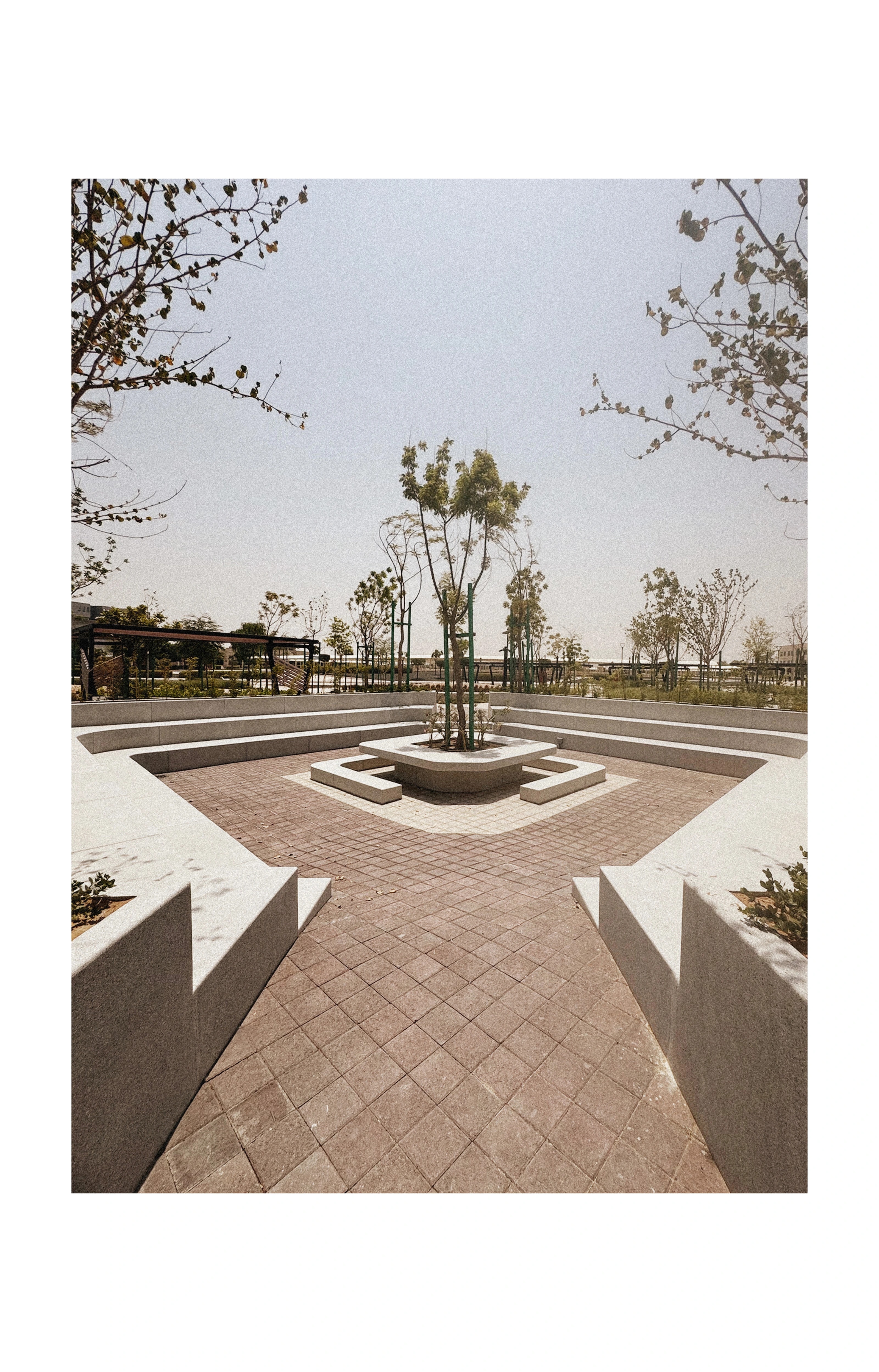 Detail from the campus landscape design